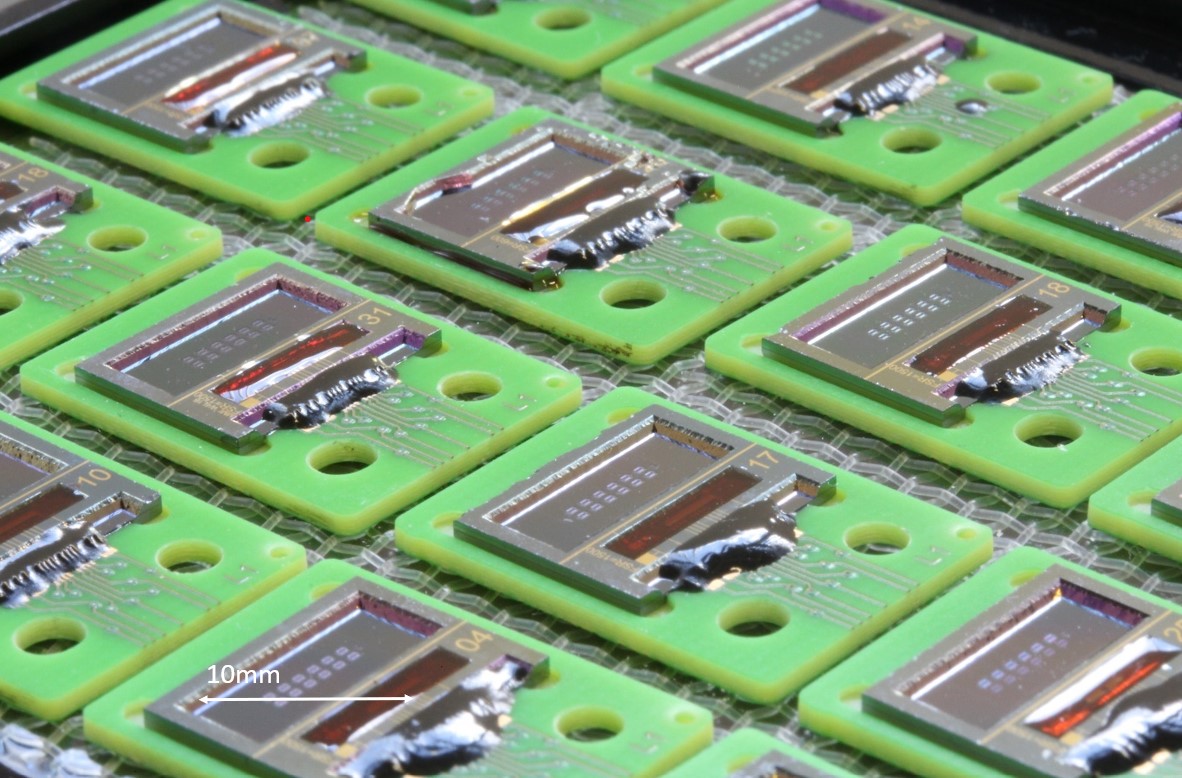 volume manufactured diagnostic photonic biosensor chips on PCBs